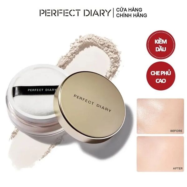 Phấn Phủ Bột Perfect Diary Weightless Soft Velvet Blurring Loose powder#02