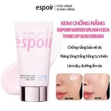 Kem Chống Nắng Nâng Tông Espoir Water Splash Cica Tone Up Sun Cream