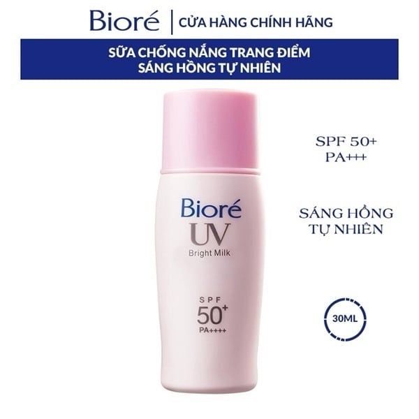 Sũa chống nắng Biore 30ml sáng da