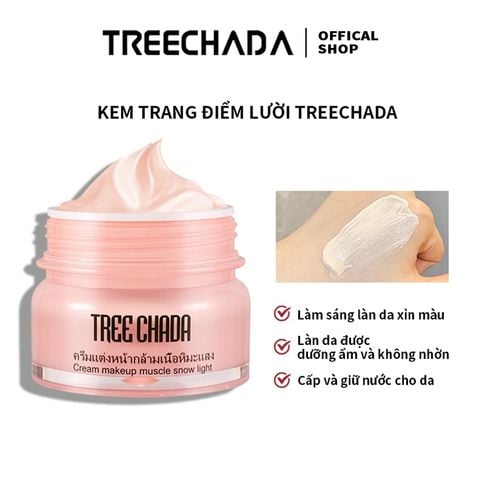 Kem lười nâng tone Treechada cream makeup