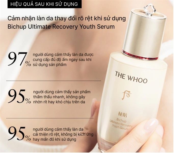 [unbox] Tinh Chất Dưỡng ẩm, Ngừa Lão Hóa The Whoo Bichup Ultimate Recovery Youth Serum 20ml