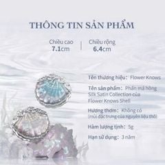Phấn Má hồng Hoa Biết FLOWER KNOWS Shell's Jewel Blush #03-coral seashell