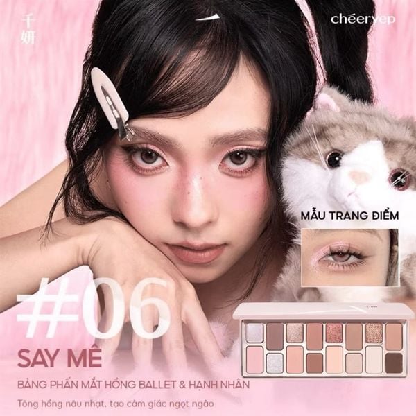 Phấn mắt cheeryep qian yan 06