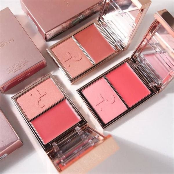 Má Hồng Patrick Ta Double-Take Cream And Powder Blush Duo mini size