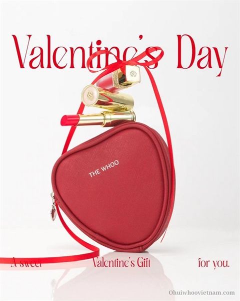 Set son The history of Whoo glow lip balm trái tim