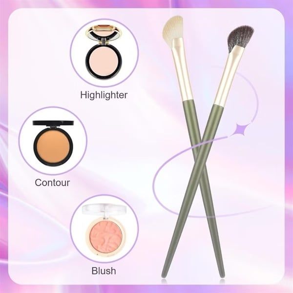 ￼Cọ tán highlight mũi, cọ trang điểm cán dài tạo khối,hightlight cho mũi