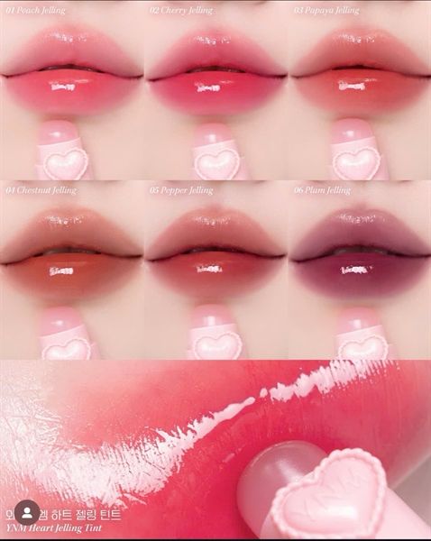 Son tint bóng YNM Heart Jelling Gà Cosmetic #05 pepper jelling