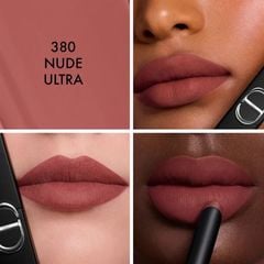 Son Lì Dior Rouge Dior On Stage Matte 380 Nude Ultra Màu Nâu Nude