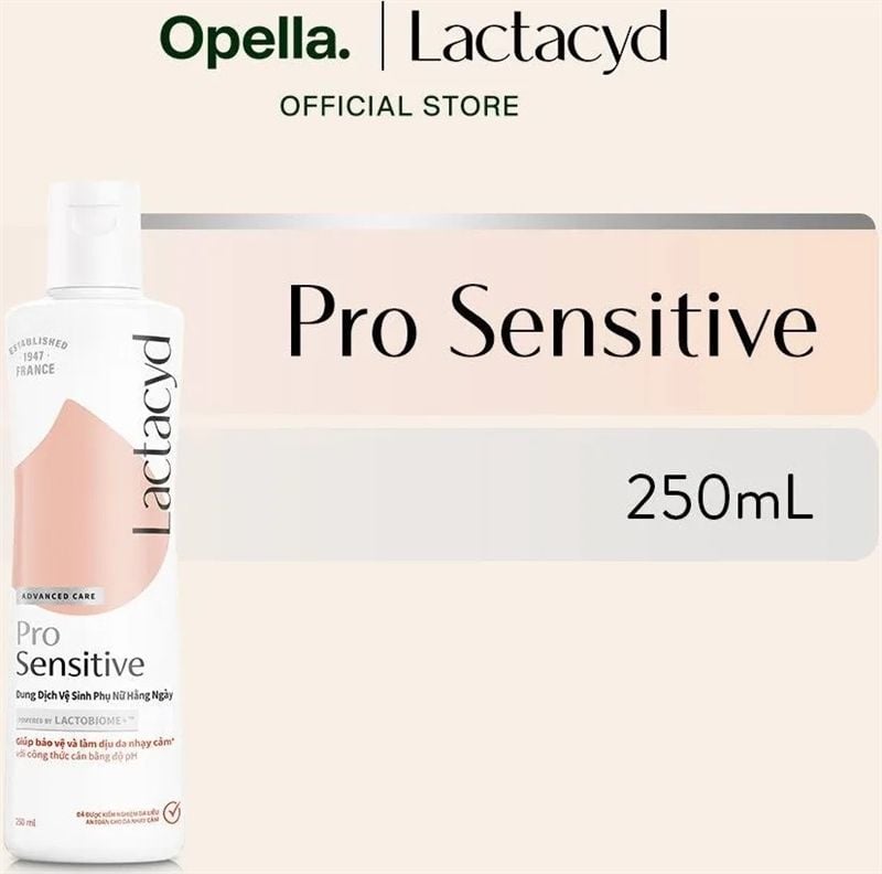 Dung dịch vệ sinh phụ nữ Lactacyd Pro Sensitive 250ml