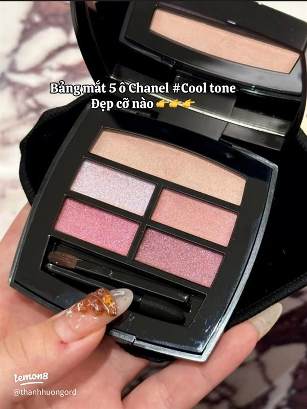 Bảng Phấn mắt Chanel les beiges healthy glow natural eyeshadow pallete #cool