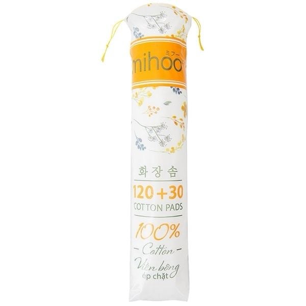 Bông tẩy Trang tròn Mihoo Bịch 150 miếng