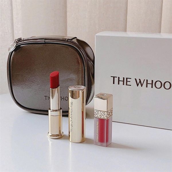 Set Son the Whoo glow lip balm wine red special set