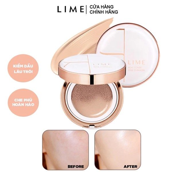 Phấn Nước Lime Real Cover Pink Cushion da dầu #20