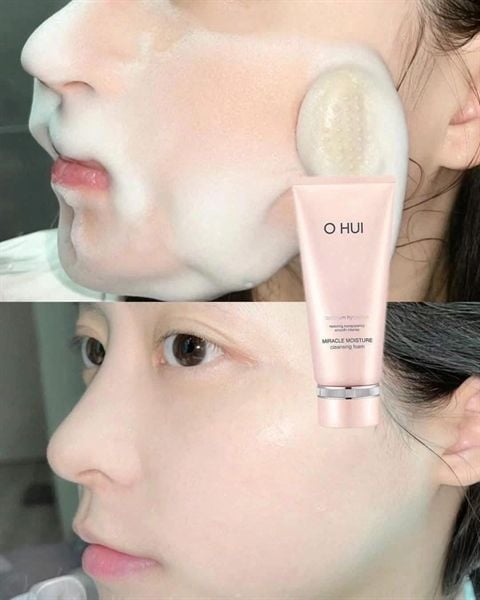 Set Sữa Rửa Mặt Ohui Miracle Moisture Cleansing Foam (200ml + 100ml)