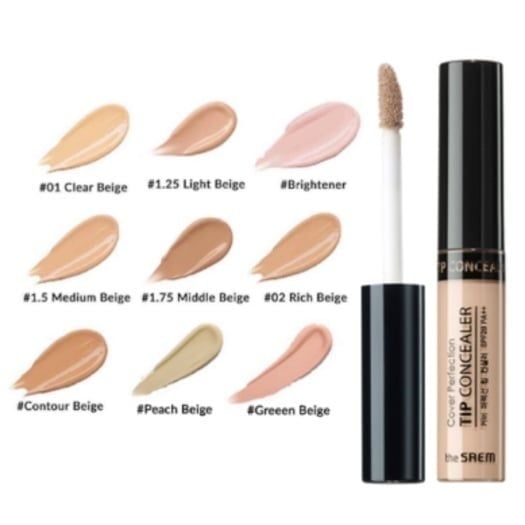 kem che khuyết điểm The Saem cover perfection tip concealer #brightener