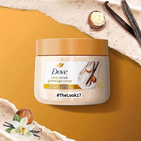 Tẩy Da Chết Dove Crushed Cherry & Chia Milk Body Scrub 425g bản mỹ# vanni