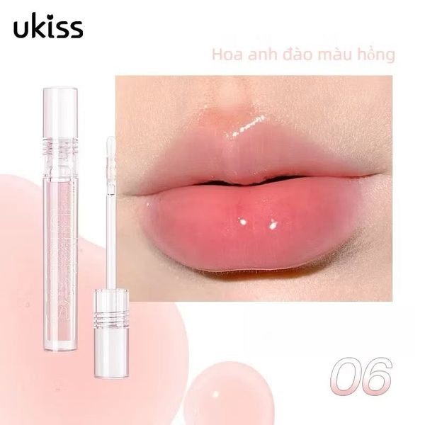 ￼Ukiss Son Dưỡng Môi Lấp Lánh Không Dính 2ml #06