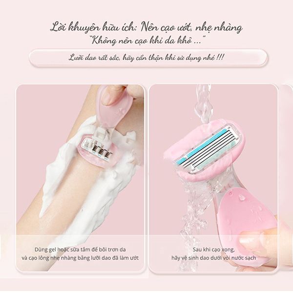 Dao cạo bikini 4 lưỡi chuyên dụng