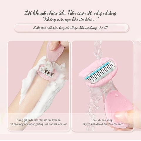 Dao cạo bikini 4 lưỡi chuyên dụng