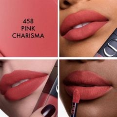 Son Kem Lì Dior Rouge Dior On Stage Ink #458 Pink Charisma Màu Nude Hồng Ấm