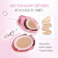 Set Phấn Nước Bắt Sáng Espoir Be Glow Volume Cushion Flash Glow Edition (Tặng Thêm Lõi Refill 13gr + Highlight kèm Móc khóa)
