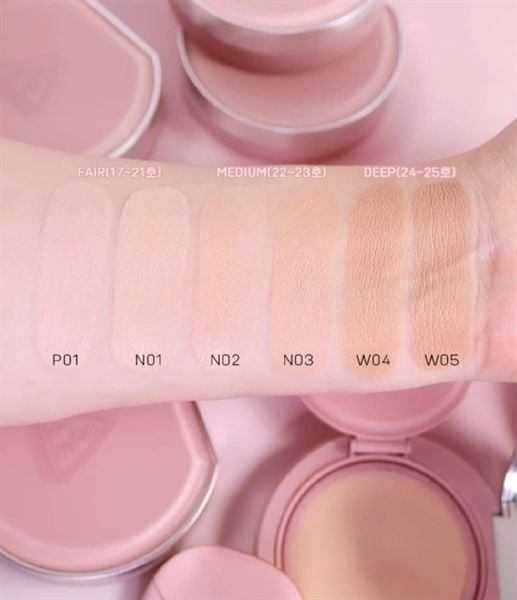 [Kèm Lõi] Phấn Nước 3CE Fitting Mesh Cushion # N01