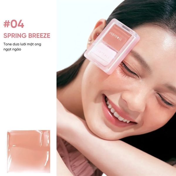Má Hồng Kem Judy Doll glow Blush Balm 3g #04-spring breeze