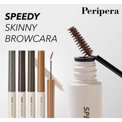 ￼Mascara Chuốt Lông Mày Peripera Speedy Skinny Brow 3G #2 Dark Brown