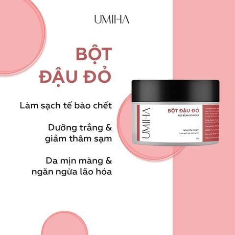 Bột Đậu Đỏ Handmade Dưỡng Da Sáng Mịn hũ 250g