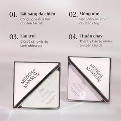 phấn bắt sáng Muzigae mansion Fit Highlighter thuần chay #01-trắng