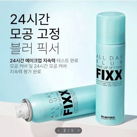Xịt Khóa Nền Fixx Mịn Lì So Natural All Day BLUR Make Up Setting 75ml