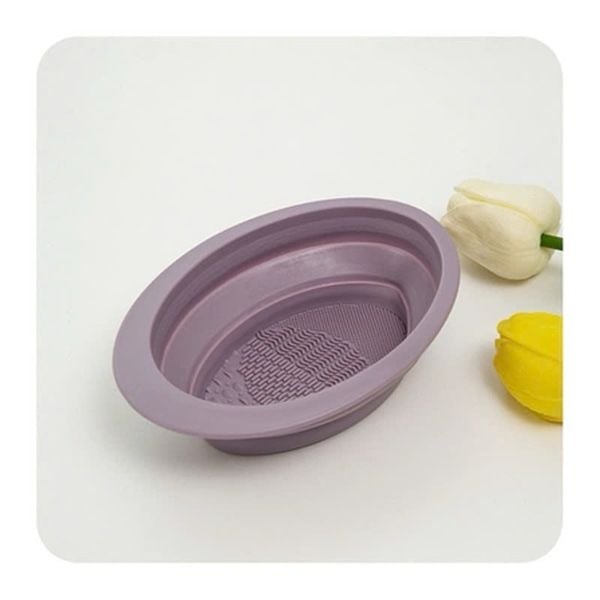 Chậu làm sạch cọ Trang điểm bằng Silicone jary