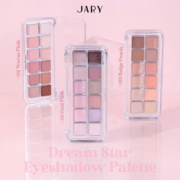Bảng phấn mắt 12ô JARY dream start eyeshadow pallete #03-BEIGE PEACH