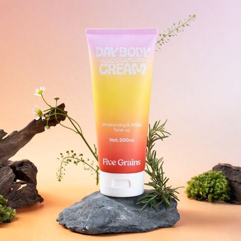 Kem nâng tone Dưỡng Thể body Five Grains Sáng Da 200ml