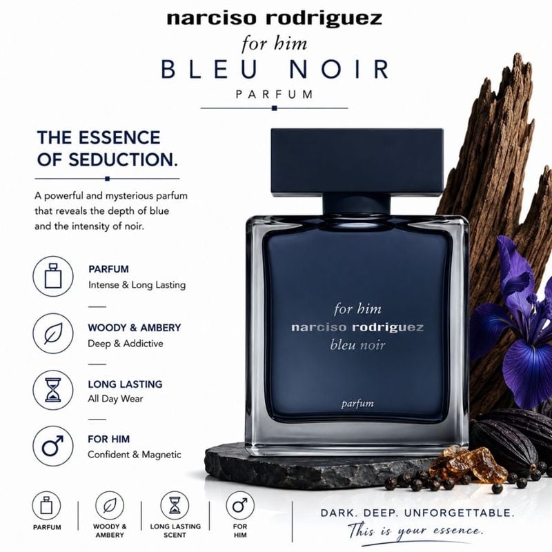 [chiết 10ml] Nước hoa nữ NARCISO RODRIGUEZ FOR HIM BLEU NOIR EDP