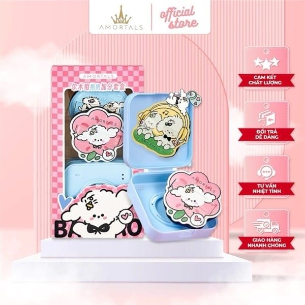 Bông mút amortals gấu hồng #2659