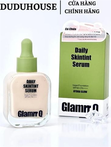 Kem nền căng bóng Glamrr Q Daily Skintint Serum Vegan foundation spf50+ pa++++_30ml #01