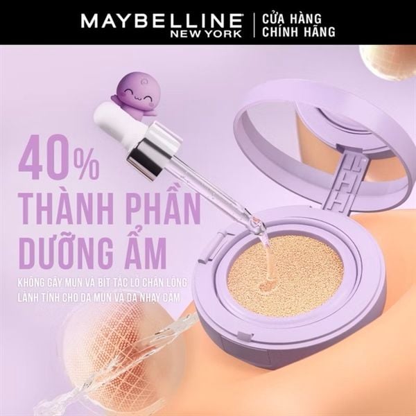 ￼Phấn nước Superstay 24H Baby Matte Cushion Maybelline #117.5
