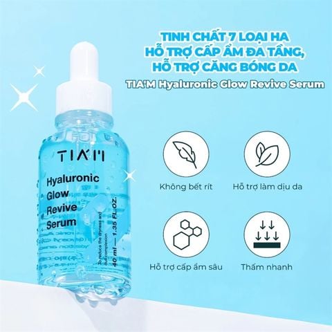 Tinh Chất Cấp Nước Căng Bóng Da Tia'm Deep Hydration Glow Serum 40ml