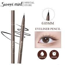 Kẻ bọng mắt nước Sweet Mint eyeliner bút kẻ mắt đầu mảnh #đen