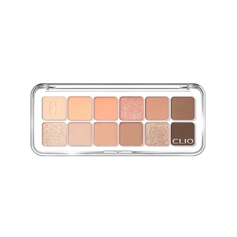 Bảng Phấn Mắt Clio Pro Eye Palette Air 12 ô #01 Coral Studio