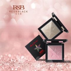 Phấn Highlight RED & BLACK R&B Velvet Touch Blusher Powder #02-ánh hồng