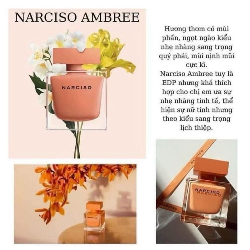 Nước hoa Narciso Ambree eau neroli EDT 30ml