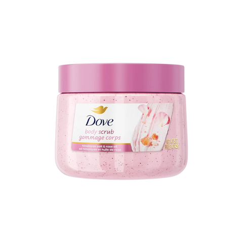 Tẩy Da Chết Dove Himalayan Salt & Rose Oil Body Scrub 425g -muối hồng