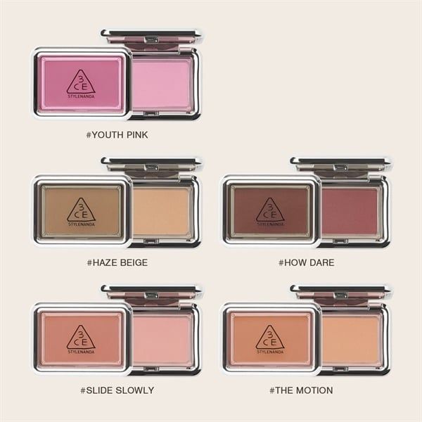 Phấn Má Hồng 3CE New Take Face Blusher bản vuông #youth pink