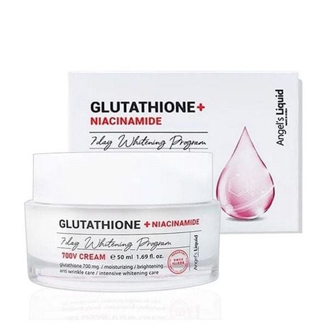 Kem dưỡng trắng da Angel’s Liquid tinh chất glutathione + niacinamide 700 v-ample 50ml