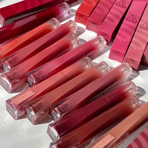 Son tint bóng 3CE Misty Lip Bare #08 chili flame