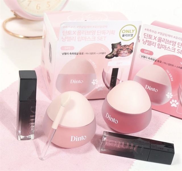 Set Son Dưỡng Dinto Chubby Mochi Jelly Paw Paw Lip Mask #254