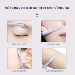 Bộ Dụng Cụ Tỉa Lông Mày Amortals Eyebrow Refining Tricmer 3-Piece Set