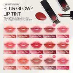 ￼Son Tint Bóng Thuần Chay Dinto Blur Glowy Lip Tint #014